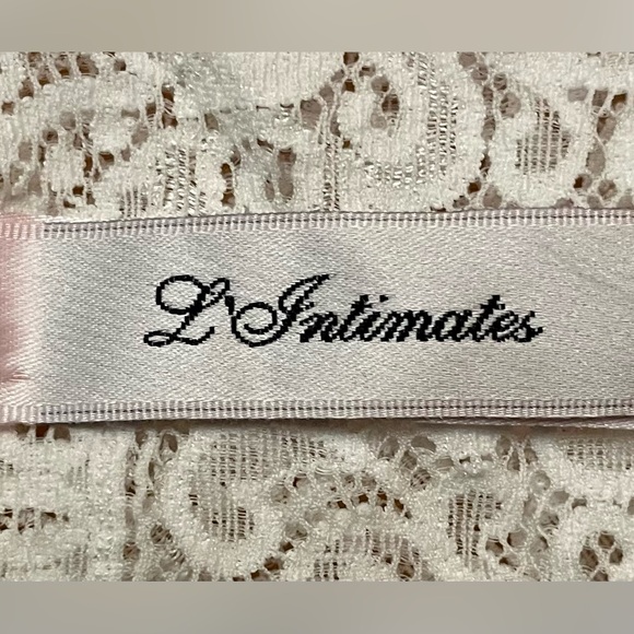 L' Intimates White Lace Adjustable Straps Bra Size M - Picture 7 of 9